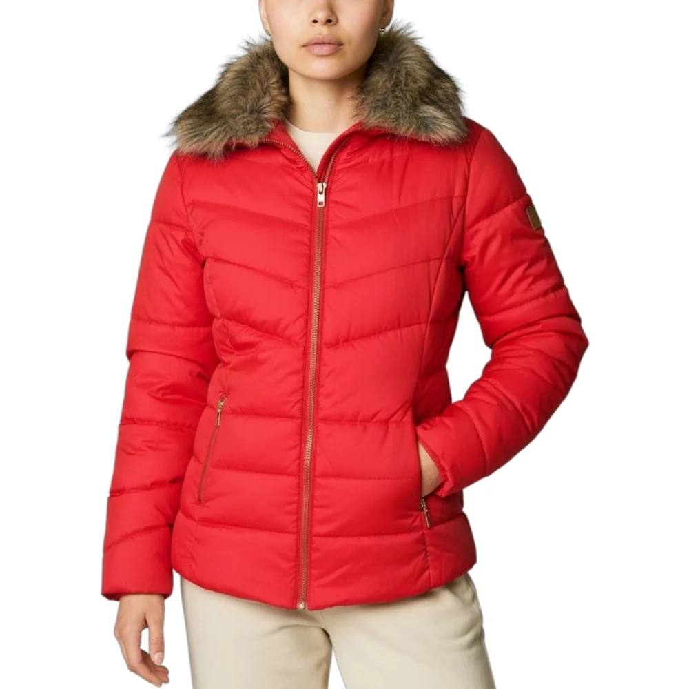 Arizona NWT Women's Bright Red Orange Puffer Jacket Size S